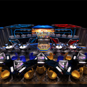 新古典现代风格的网咖